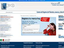 Tablet Screenshot of marcasmexico.com